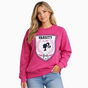 Barbie Pink Varsity Sweater